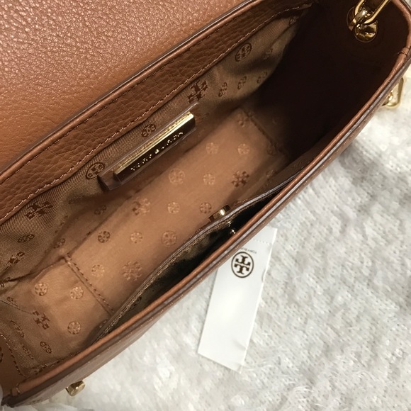 $350 TB Whipstitch Logo Leather Mini Crossbody Bag - Picture 5 of 7